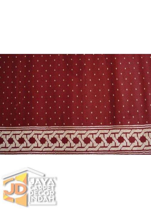 Karpet Sajadah Azura Red Motif Bintik 120x600, 120x1200, 120x1800, 120x2400, 120x3000